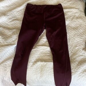 Maroon athleta leggings. Good for running. Draw string